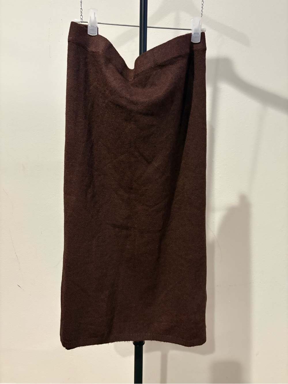 Women's Brown Knit Pencil Skirt XXL